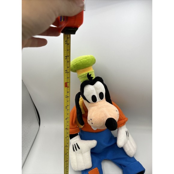 Disney Goofy Stuffed Plush 18" Toy Large Sitting Hat With Tag Clothes Blue Pants - Picture 6 of 6